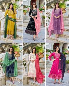 Offre Spéciale nouveau Design Anarkali Kurti avec Dupatta assorti pour les femmes vêtements décontractés disponibles à des prix de gros - Product Image 6