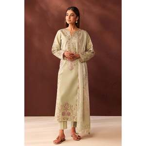 Ensemble de costume en tissu Dobby brodé pour femmes UF-4482 - Product Image 1