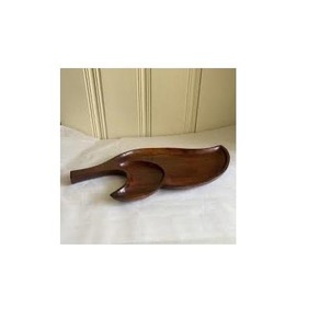 ถาดไม้และจานจานจานจานไม้ธรรมชาติจานใส่ชาสุดสร้างสรรค์ทำจากไม้จริงสำหรับจานซูชิ - Product Image 5