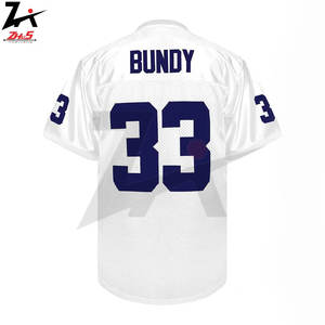 Numéro d'équipe personnalisé Logo Design Maillot de football américain Maille respirante Uniforme sublimé Vêtements de qualité supérieure - Product Image 3