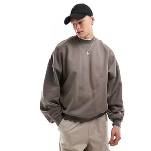 Sweat-shirt surdimensionné de meilleure qualité Vêtements décontractés élégants Hauts à manches longues Fabriqué au Pakistan Pull classique à manches longues et col rond pour hommes - Product Image 1