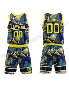 เสื้อบาสเก็ตบอลสำหรับผู้ชายชุดบาสเก็ตบอลแห้งเร็วแบบมืออาชีพเสื้อเจอร์ซีย์บาสเกตบอลระบายอากาศ - Product Image 1