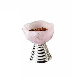 Bol de serveur de fruits profond arrondi au design moderne pour accessoires de décoration de table prix de gros bol en métal - Product Image 1