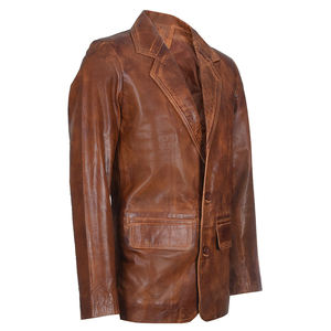 แจ็กเก็ตหนังวัวสำหรับผู้ชายหนังแท้ไซด์ของแท้สำหรับฤดูหนาวกันน้ำสินค้า2023 - Product Image 2