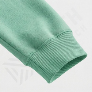 Sudadera con Capucha de Felpa de Corte Holgado y Bordado de Dos Piezas con Logotipo Personalizado, Sudadera Corta con Cremallera para Mujer, 100% Algodón, Informal y Transpirable - Product Image 6