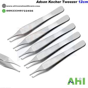 Pinzas Adson Kocher Quirúrgicas AHI de Alta Calidad, Manuales, Reutilizables, Clase I para Cirugía General, Certificadas por la CE - Product Image 4