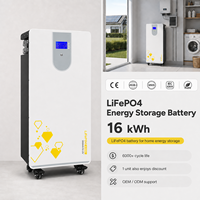 Sistema de Almacenamiento de Energía Doméstico de 5kWh, 10kWh, 16kWh, Batería de Pared Lifepo4 de 5KW, 10KW, 48V, 100Ah, 200Ah, 314ah, 51.2V, Energía Solar