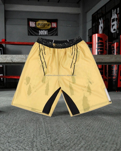 Pantalones Cortos de Artes Marciales Duraderos con Patrón Sólido, Ligeros, Elásticos, de Secado Rápido y con Tecnología de Detección de Agujas - Product Image 3