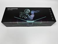 Ventilador LED 3D E-HD85 de 4 Aspas, Proyector de Mapeo Holográfico 3D para Interiores, Educación, Bodas, Eventos, Proyector de Hologramas 3D de 85CM, OEM