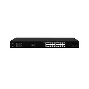 Switch PoE 16 Port Harga Terjangkau 2024, Unmanaged, Budget 300W, Mendukung VLAN Default Extend dengan 2 Port Uplink Gigabit - Product Image 1