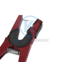 Instruments chirurgicaux vétérinaires, pinces à étiquettes d'oreille en métal réutilisables, outil pour bovins et ovins