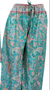 <b>Tie</b> Top Plazo Set Best Selling Long Bell Sleeve Top With Pajama Set With Pajama Silk <b>Wrap</b> Top with Palazzo - Product Image 3