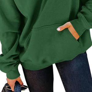 ODM 100% coton surdimensionné sérigraphié élégant femmes sweats coupe-vent en plein air mode Streetwear femmes sweats à capuche tricotés - Product Image 2