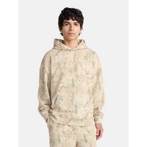 All Gender <b>Oversized</b> <b>Fleece</b> <b>Hoodie</b> Sweatshirt for Men <b>Fleece</b> with Pockets Fall Winter Casual Solid Color Pullover - Product Image 4