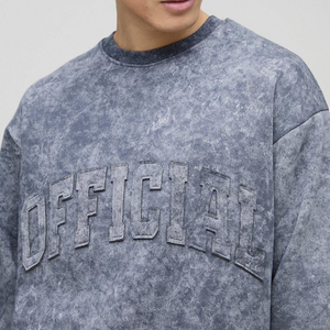 Sweat-shirt surdimensionné pour homme à col ras du cou en polaire de qualité supérieure - Product Image 4