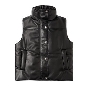 Chaleco acolchado sin mangas acolchado Unisex de alta calidad 2024, nueva chaqueta de burbuja de invierno personalizada para hombres y mujeres - Product Image 3