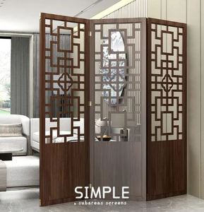 Pared divisoria de madera decorativa más vendida para decoración del hogar y decoración de interiores en diseño moderno - Product Image 6