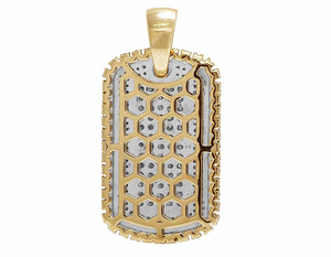 Totalmente helado Moissanite Diamante tachonado en plata 925 personalizado Hip Hop joyería collar encanto colgante - Product Image 6