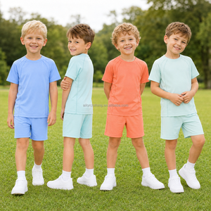 Ropa Deportiva para Niños, Camiseta de Cuello Redondo de Secado Rápido, Diseño con Paneles Transpirables para Gimnasio, Correr y Actividades al Aire Libre - Product Image 2