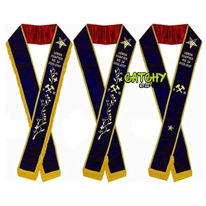 ผ้าคาดเอวมาโซนิคปักลายดาวตะวันออกพร้อมสายคาดเอวผ้าปักเลื่อมสีทอง - Product Image 5