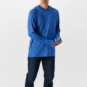 Haute qualité personnalisé hommes séchage rapide Upf50 + protection Uv chemises de pêche à capuche à manches longues chemises sublimées Uv Sublimation - Product Image 2