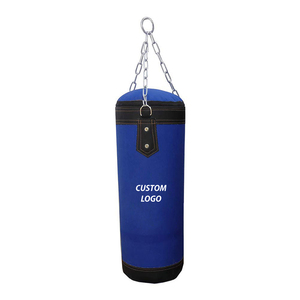 High Quality Heavy Duty Custom Kick Boxing MMA Heavy Muay Thai Training Boxing Blue <b>Punching</b> <b>Bags</b> With Chains - Product Image 1