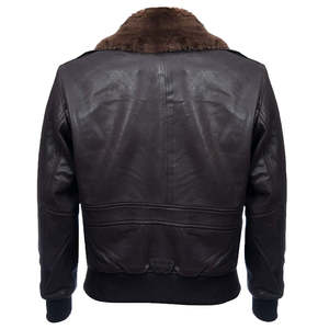 Veste aviateur en cuir d'agneau pour homme, style motard, décontractée, pilote, bombardier, imperméable, coupe-vent, service OEM, prix raisonnable - Product Image 3