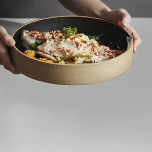 Industria tendencia hueso China cargador placa Hotel Catering ensalada servir utensilios de cocina plato redondo conjunto de 3 Hotel Catering usado - Product Image 3