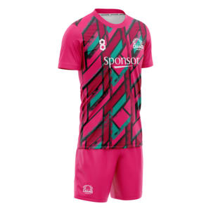 ชุดฟุตบอลคอกลมของผู้ชายผ้าโพลีเอสเตอร์แบบ100% เสื้อเจอร์ซี่ลายเรขาคณิตระบายอากาศใส่สบายออกแบบได้ตามต้องการ - Product Image 1