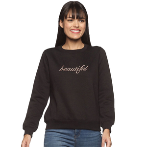 Comprar al por mayor logotipo personalizado de gran tamaño de las mujeres pulóver Sudadera de cuello redondo para la sudadera de las mujeres - Product Image 1