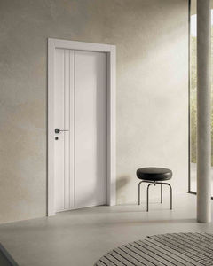 Modern MDF Wooden Swing Doors Interior Custom RAL <b>Paint</b>-Ready <b>Waterproof</b> Apartment Bedroom Hotels Living Rooms Schools - Product Image 4
