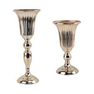 Vase à fleurs en fer brossé moderne en gros pour la décoration de mariage et de la maison, vase de table fait à la main personnalisé et écologique - Product Image 2