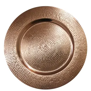 Nouveau plateau de service rond en métal de haute qualité dans un style élégant aux prix de gros directement de l'usine - Product Image 5