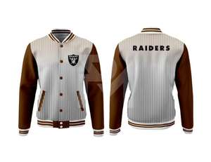 Veste de baseball universitaire en laine unisexe à manches longues décontractée d'hiver style letterman avec col à capuche pour hommes - Product Image 4