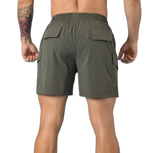 Pantalones Cortos Deportivos Transpirables para Correr, Hacer Ejercicio, de Spandex/Poliéster, con Bolsillos Delanteros, de Secado Rápido, Elásticos en 4 Direcciones - Product Image 5