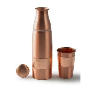 Termo de Cobre Martillado de 1 Litro con Logotipo Personalizado, Moderno y Tradicional, Frasco de Acero Inoxidable de 1 Litro, una Mezcla de Tradición y Modernidad - Product Image 6