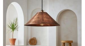 Antique Look Metal Pendant <b>Lamp</b> Vintage Hanging Ceiling Lighting For Classic Rustic And <b>Retro</b> Home Decor - Product Image 3