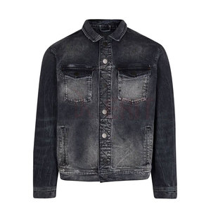 Veste en jean coupe ajustée de haute qualité pour hommes tenue décontracté d'hiver personnalisé pour une utilisation en extérieur tissu léger état neuf - Product Image 1