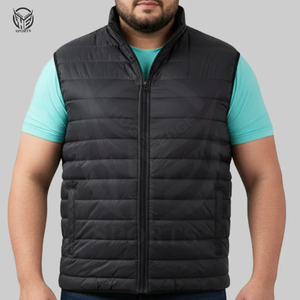 Chaleco Acolchado con Cierre, Invierno, Ecológico, Transpirable, Secado Rápido, 100% Poliéster, Ropa Exterior para Hombre, Servicio OEM 2025 - Product Image 1