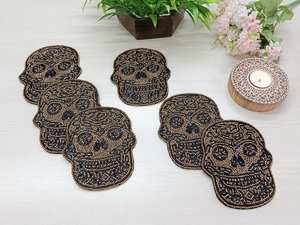 Ronds de serviette, ronds de serviette en rotin, ronds de serviette en osier, décor de table - Product Image 3