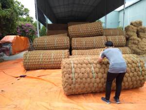 Tapis en fibre de coco de qualité export, produit à base de fibres naturelles résistantes, adapté à une utilisation en intérieur et en extérieur, et à l'approvisionnement en vrac. - Product Image 2