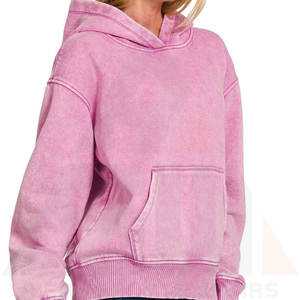 Sudadera con Capucha Extra Grande para Mujer, Lavado Ácido Premium, de Alta Calidad, Duradera y Cómoda - Product Image 3