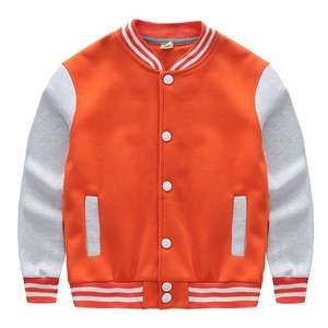 Vêtements d'automne pour enfants en gros, veste de baseball, impression personnalisée, veste d'hiver pour garçons et filles, polaire en coton, veste chaude pour enfants, hiver - Product Image 1