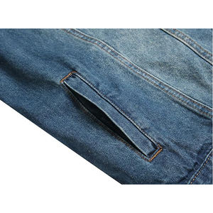 แจ็กเก็ตผ้าเดนิมสำหรับผู้ชาย, แจ็กเก็ตยีนส์น้ำหนักเบาใส่สบายสไตล์วินเทจประสิทธิภาพสูงมีกระดุมสำหรับฤดูหนาว - Product Image 3