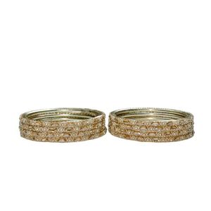 Venta caliente brazalete indio Bollywood Multi Color brazalete conjunto para mujeres y niñas boda Churi conjunto de joyería - Product Image 4