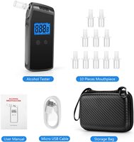 Détecteur d'alcool haute précision, testeur d'alcool numérique portable, éthylotest, analyseur d'alcoolémie pour usage personnel