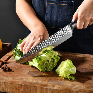 Vente en gros personnalisé de qualité supérieure OEM ODM service 5 pièces en acier damas ensemble de couteaux de chef ambidextres faits à la main couleur bois - Product Image 4