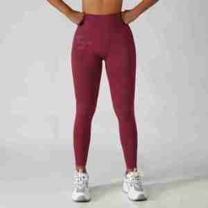 Leggings Deportivos de Cintura Alta para Mujer OEM, Spandex/Nylon de Secado Rápido y Transpirables, Leggings de Yoga y Gimnasio con Logotipo Personalizado - Product Image 4