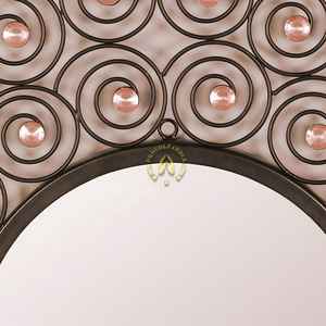 Miroir mosaïque argent, miroir mosaïque rond - Product Image 2