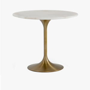 Creative Design White Marble Table Coffee Table Golden Metal Base Premium Quality Center Table for Indoor Outdoor <b>Decoration</b> - Product Image 5
